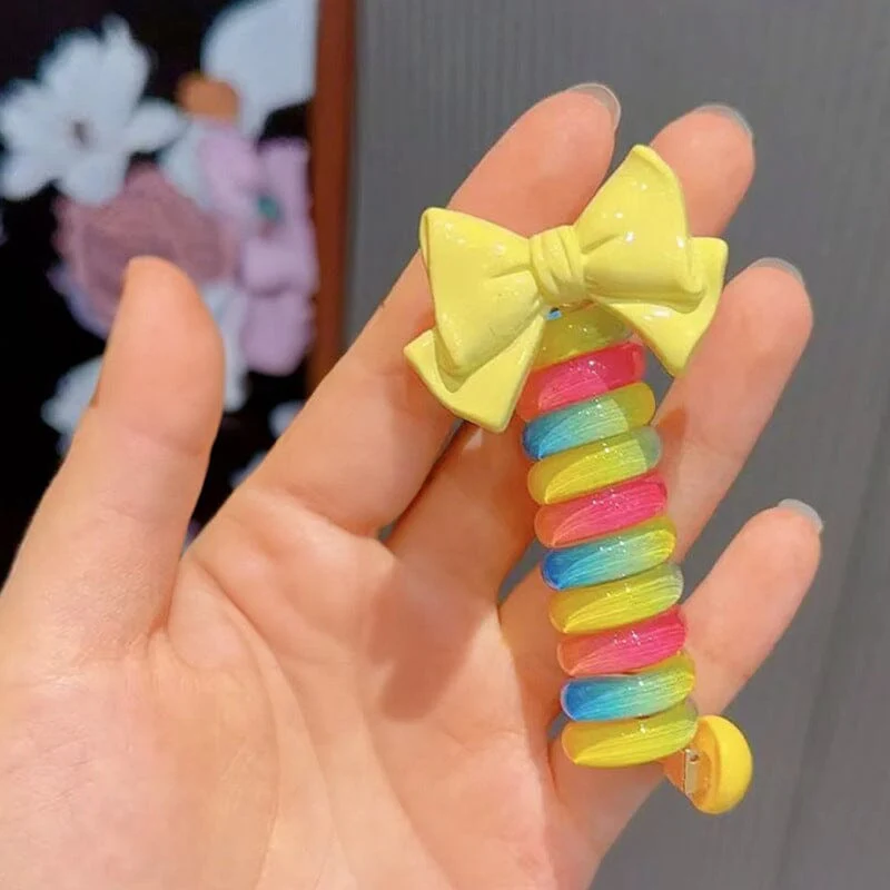 Colorful Telephone Line Hair Bands - Image 15